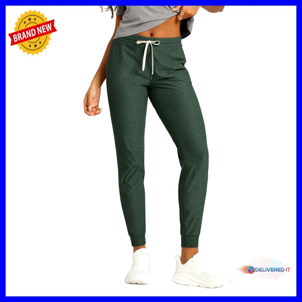 Performance Joggers Ultra Soft Sweatpants Adjustable Mid Rise Pockets